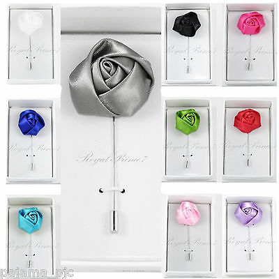 New Men's Suit Brooch Chest Buckle Brooch Pin Rose Floral Flower Lapel Pin Pl30